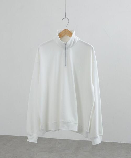coen（コーエン）の「ビッグシルエットハーフジッププルオーバー（スウェット・メンズ・ホワイト/ライトグレー/ネイビー・M/L/XL）」の16枚目の写真