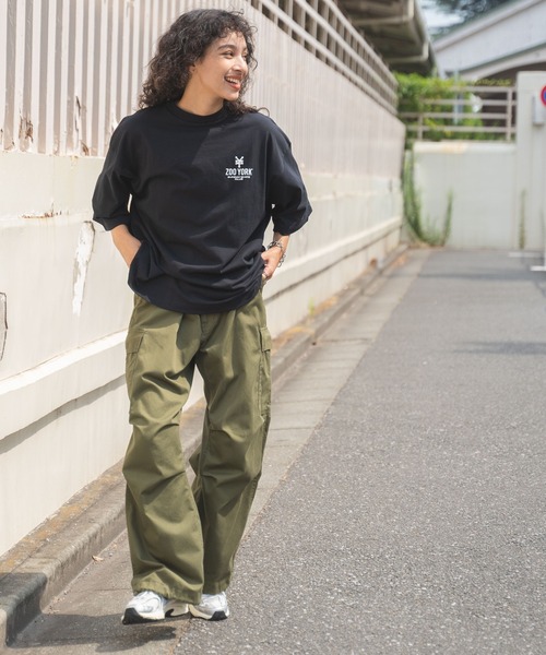 在庫処分 半額 セール】∴WEGO/別注ZOOYORKグラフィックT（Tシャツ/カットソー ウェア