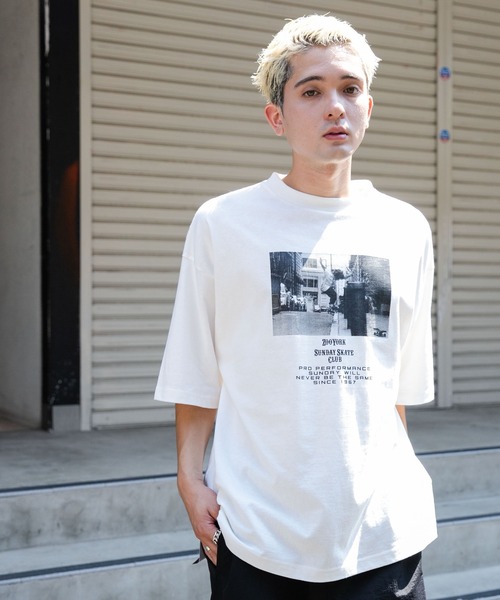 ZOO YORK(ズーヨーク)の「∴WEGO/別注ZOOYORKグラフィックT(Tシャツ/カットソー・メンズ・ホワイト/ブラック/ホワイト系その他/ブラック系その他・MEDIUM/LARGE)」の19枚目の写真