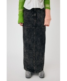MOUSSY | ACID WASH PENCIL MAXI スカート(デニムスカート)