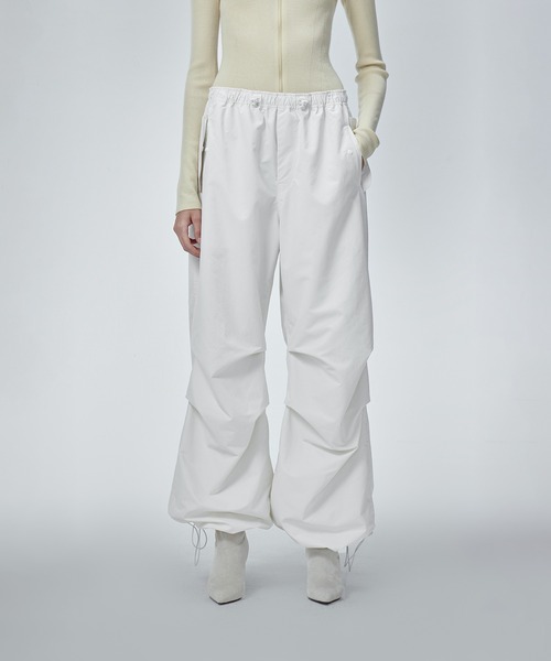 JNBY(ジェーエヌビーワイ)の「Drawstring Wide-leg Trousers(その他パンツ・レディース・ホワイト/ブラック/ベージュ・38/36/40)」の4枚目の写真