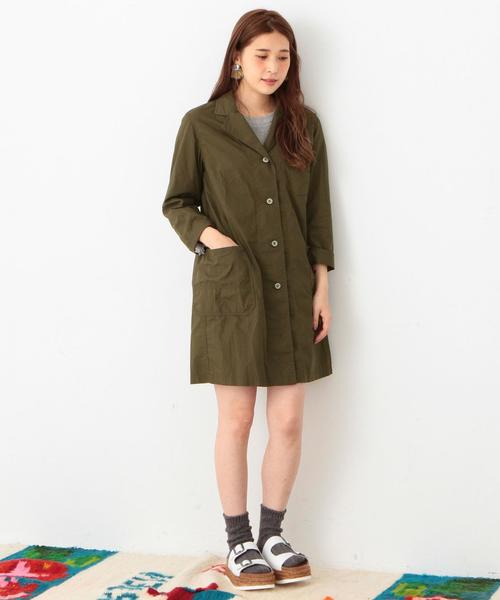 Another Edition(アナザーエディション)の「タイプライターミリタリージャケット/AEBC TYPEWRITER MILTRY◆(ミリタリージャケット・レディース・オリーブ・フリ-)」の4枚目の写真