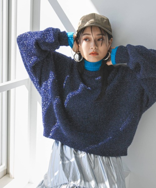 bohmal（ボマール）の「ラメニットトップス（ニット/セーター）」 - WEAR