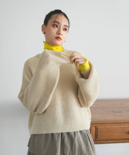 bohmal（ボマール）の「ラメニットトップス（ニット/セーター）」 - WEAR