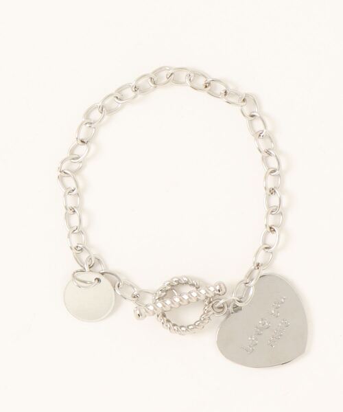 kutir（クティール）の「kutirlune／ハートプレートブレスレット（ブレスレット・レディース・シルバー・FREE）」の5枚目の写真