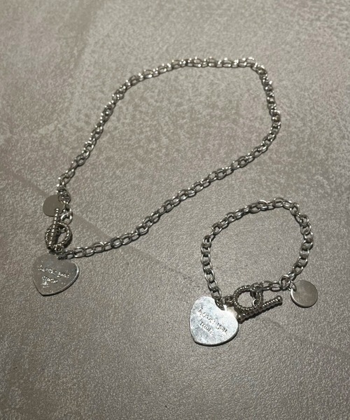 kutir（クティール）の「kutirlune／ハートプレートブレスレット（ブレスレット・レディース・シルバー・FREE）」の4枚目の写真