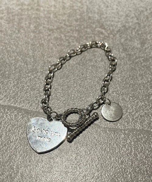 kutir（クティール）の「kutirlune／ハートプレートブレスレット（ブレスレット・レディース・シルバー・FREE）」の2枚目の写真
