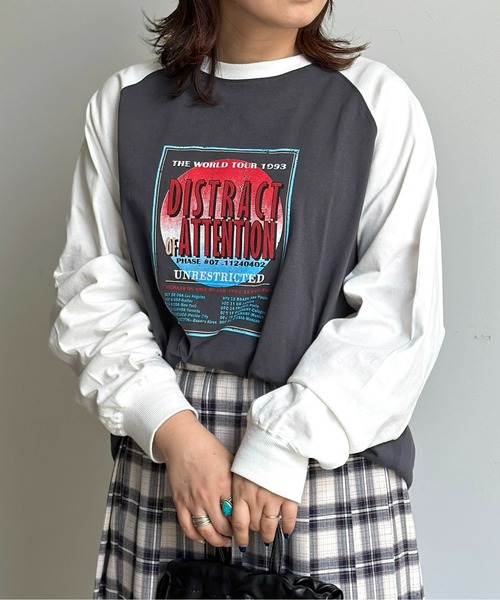 CPCM(シーピーシーエム)の「ツアーロゴラグランロンT(Tシャツ/カットソー・メンズ・オフホワイト/チャコールグレー/ホワイト・FREE)」の12枚目の写真