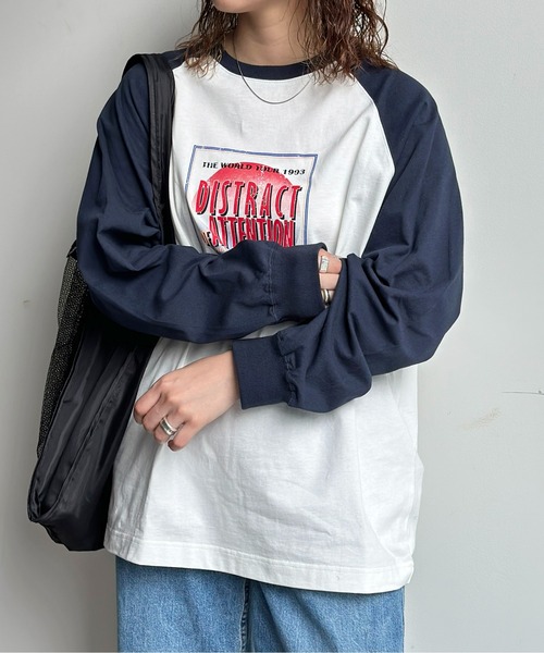 CPCM(シーピーシーエム)の「ツアーロゴラグランロンT(Tシャツ/カットソー・メンズ・オフホワイト/チャコールグレー/ホワイト・FREE)」の4枚目の写真