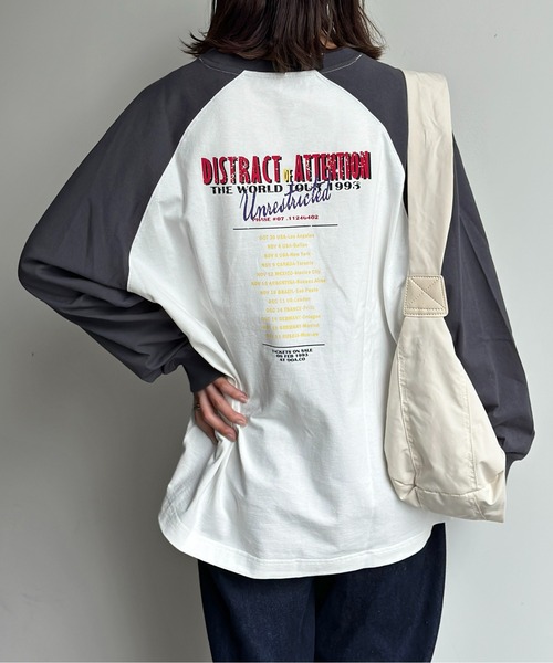 CPCM(シーピーシーエム)の「ツアーロゴラグランロンT(Tシャツ/カットソー・メンズ・オフホワイト/チャコールグレー/ホワイト・FREE)」の8枚目の写真