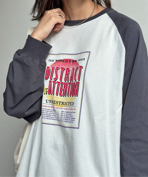 CPCM(シーピーシーエム)の「ツアーロゴラグランロンT(Tシャツ/カットソー・メンズ・オフホワイト/チャコールグレー/ホワイト・FREE)」の10枚目の写真