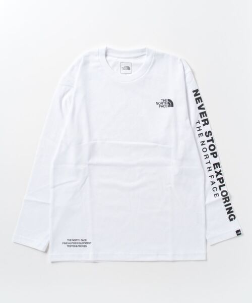 THE NORTH FACE(ザノースフェイス)の「【別注】ザ ノース フェイス THE NORTH FACE L/S Tested Proven Tee 限定コラボ(Tシャツ/カットソー・メンズ・グリーン/ブラック/ベージュ/ホワイト・M/S/L/LL)」の2枚目の写真