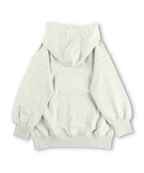 BRANSHES（ブランシェス）の「フード付きミニ丈ワンピース（ワンピース・キッズ・チャコールグレー/キナリ・90/130/150/100/120/140/110）」の9枚目の写真