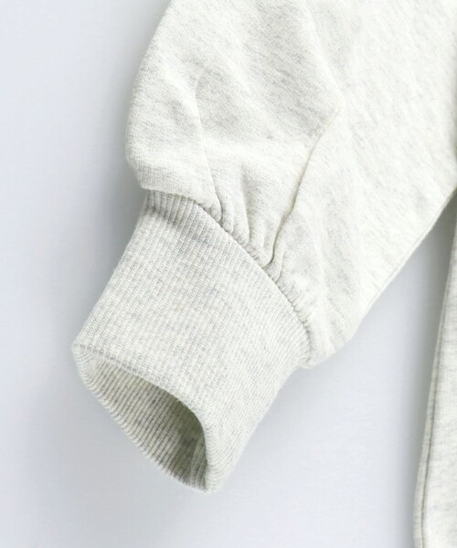 BRANSHES（ブランシェス）の「フード付きミニ丈ワンピース（ワンピース・キッズ・チャコールグレー/キナリ・90/130/150/100/120/140/110）」の13枚目の写真