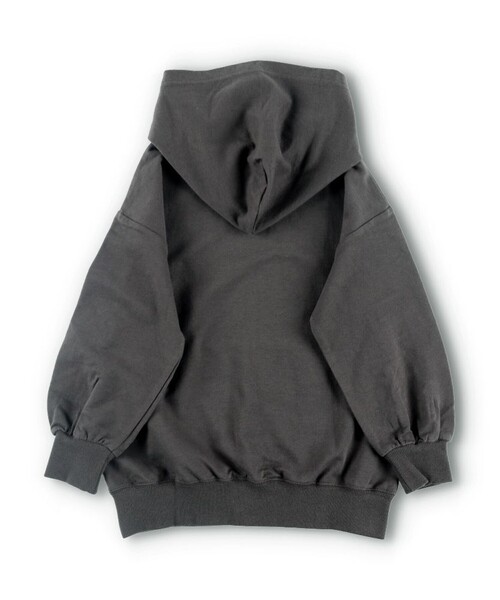 BRANSHES（ブランシェス）の「フード付きミニ丈ワンピース（ワンピース・キッズ・チャコールグレー/キナリ・90/130/150/100/120/140/110）」の19枚目の写真