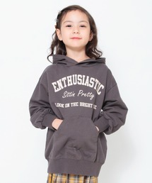 フード付きミニ丈ワンピース