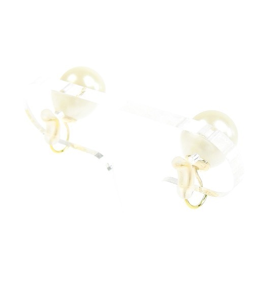 itam(アイタム)の「【itam】アイタム/ ステンレス 1粒パール ノンホールピアス M (パールサイズ 0.8CM)/ 金属アレルギー対応/結婚式(イヤリング・レディース・ゴールド・FREE)」の9枚目の写真