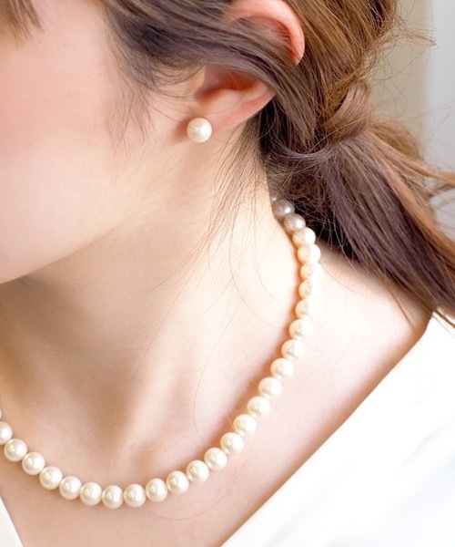 itam(アイタム)の「【itam】アイタム/ ステンレス 1粒パール ノンホールピアス M (パールサイズ 0.8CM)/ 金属アレルギー対応/結婚式(イヤリング・レディース・ゴールド・FREE)」の10枚目の写真