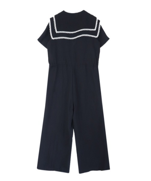 AMAIL（アマイル）の「Big collar coverall（つなぎ/オールインワン・レディース・ブラック・FREE）」の10枚目の写真