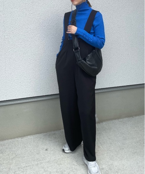 y/m by misato（イムバイミサト）の「袖ボタンハイネックニットトップス（ニット/セーター・レディース・ブルー/ブラック/マルチ/アイボリー・FREE）」の14枚目の写真