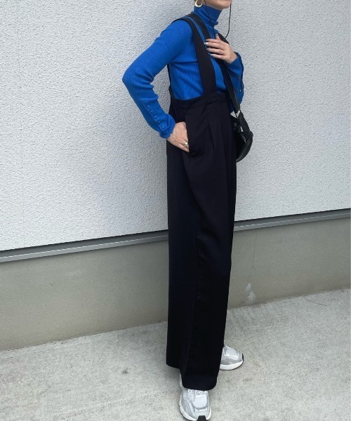 y/m by misato（イムバイミサト）の「袖ボタンハイネックニットトップス（ニット/セーター・レディース・ブルー/ブラック/マルチ/アイボリー・FREE）」の18枚目の写真