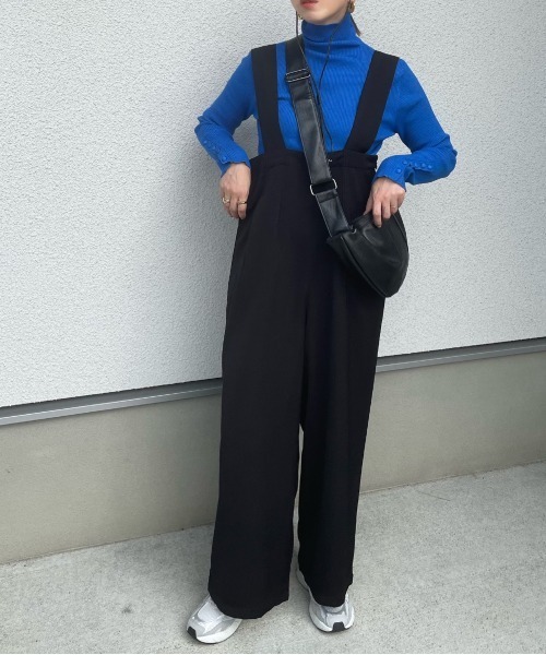 y/m by misato（イムバイミサト）の「袖ボタンハイネックニットトップス（ニット/セーター・レディース・ブルー/ブラック/マルチ/アイボリー・FREE）」の22枚目の写真