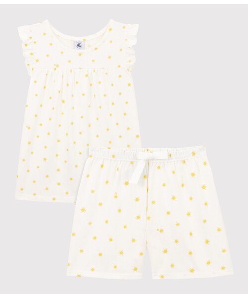 【セール】プリント半袖パジャマ（ルームウェア/パジャマ）｜PETIT BATEAU（プチバトー）