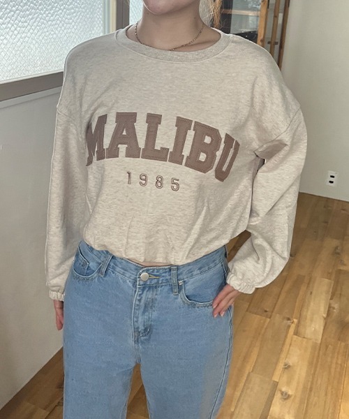 SallyLunn(サリーラン)の「MALIBEスウェットプルオーバー(スウェット・レディース・ライトグレー/ベージュ/グレー/ブラック・FREE)」の1枚目の写真