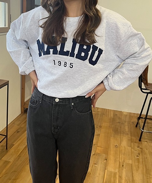 SallyLunn(サリーラン)の「MALIBEスウェットプルオーバー(スウェット・レディース・ライトグレー/ベージュ/グレー/ブラック・FREE)」の3枚目の写真