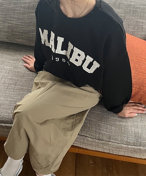 SallyLunn(サリーラン)の「MALIBEスウェットプルオーバー(スウェット・レディース・ライトグレー/ベージュ/グレー/ブラック・FREE)」の2枚目の写真