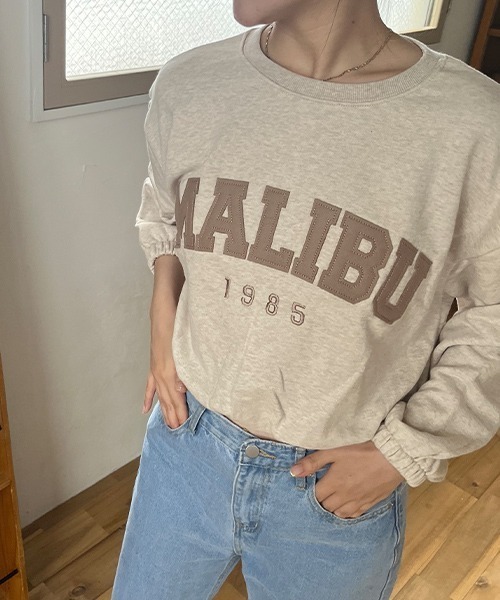 SallyLunn(サリーラン)の「MALIBEスウェットプルオーバー(スウェット・レディース・ライトグレー/ベージュ/グレー/ブラック・FREE)」の17枚目の写真