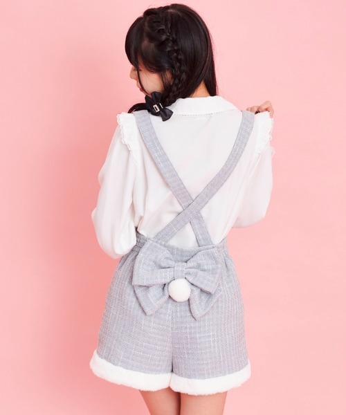 Secret Honey(シークレットハニー)の「うさぎしっぽ裾ファーパンツ(その他パンツ・レディース・グレー/キナリ・MEDIUM)」の7枚目の写真