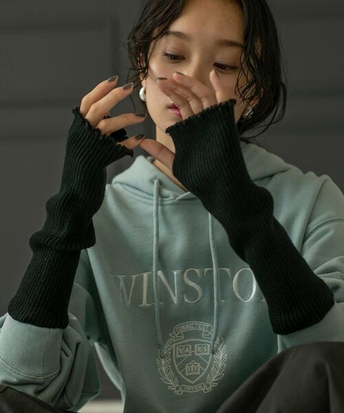 coen(コーエン)の「メローアームウォーマー(アームカバー・レディース・オリーブ/イエロー/ブラック・FREE)」の2枚目の写真