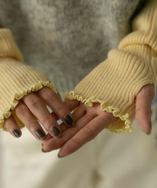 coen(コーエン)の「メローアームウォーマー(アームカバー・レディース・オリーブ/イエロー/ブラック・FREE)」の11枚目の写真