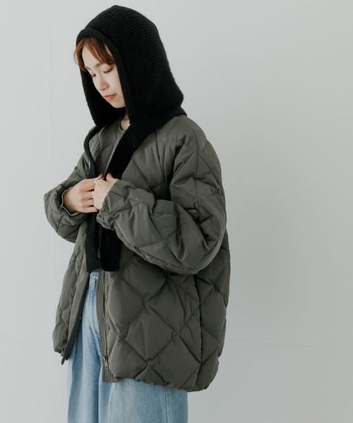 URBAN RESEARCH（アーバンリサーチ）の「バラクラバ（ニットキャップ/ビーニー・レディース・アイボリー/ブラック・FREE）」の4枚目の写真