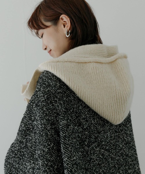 URBAN RESEARCH（アーバンリサーチ）の「バラクラバ（ニットキャップ/ビーニー・レディース・アイボリー/ブラック・FREE）」の6枚目の写真