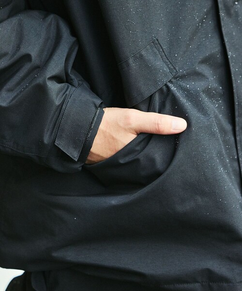 +phenix（プラスフェニックス）の「＋Phenix/プラスフェニックス 別注 GORE-TEX 3WAY ショートモッズコート/M65/ゴアテックス/撥水（モッズコート・メンズ・ブラック/チャコールグレー/ネイビー・LARGE/SMALL/MEDIUM）」の8枚目の写真