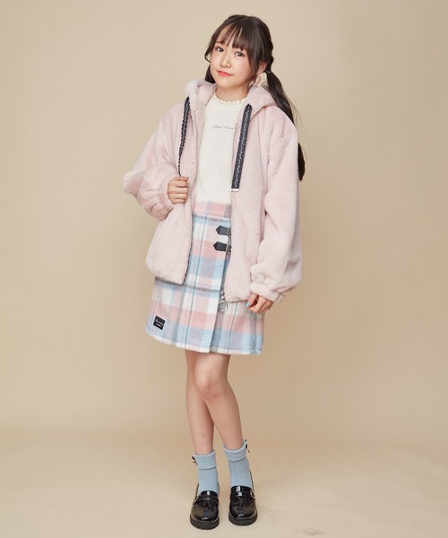 JENNI love（ジェニィラブ）の「【洗える】エコファーくま耳ブルゾン（ブルゾン・キッズ・ブラック/ピンク/ベージュ・160cm/150cm/130cm/140cm）」の18枚目の写真