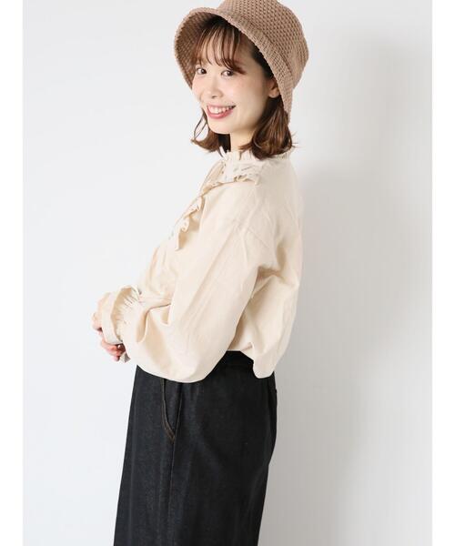 ehka sopo（エヘカソポ）の「【Maison SAJOU】刺繍ブラウス（シャツ/ブラウス・レディース・ラベンダー/ライトベージュ/オフホワイト・F）」の17枚目の写真