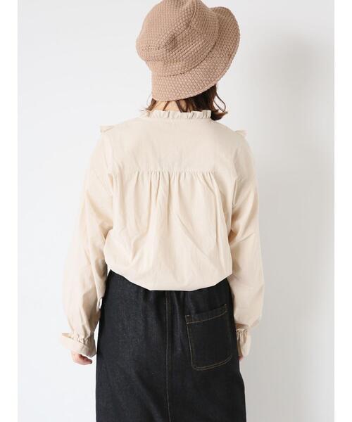 ehka sopo（エヘカソポ）の「【Maison SAJOU】刺繍ブラウス（シャツ/ブラウス・レディース・ラベンダー/ライトベージュ/オフホワイト・F）」の18枚目の写真