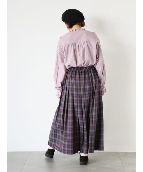 ehka sopo（エヘカソポ）の「【Maison SAJOU】刺繍ブラウス（シャツ/ブラウス・レディース・ラベンダー/ライトベージュ/オフホワイト・F）」の20枚目の写真