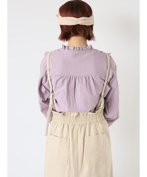 ehka sopo（エヘカソポ）の「【Maison SAJOU】刺繍ブラウス（シャツ/ブラウス・レディース・ラベンダー/ライトベージュ/オフホワイト・F）」の22枚目の写真