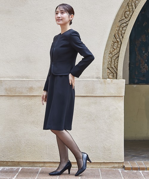 喪服　夏 喪服 レディース 夏用 礼服 ブラックフォーマル スーツ