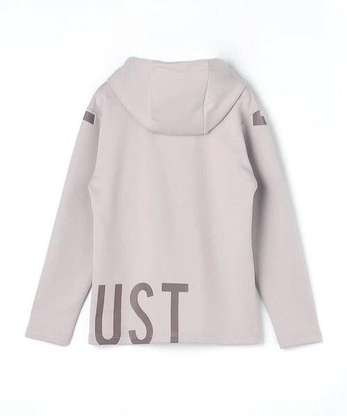 HIDEAWAYS NICOLE(ハイダウェイニコル)の「ダンボールニットロゴプリントプルオーバーパーカー(パーカー・メンズ・オフホワイト/ブラック/ベージュ/チェック・MEDIUM/LARGE/X-LARGE)」の7枚目の写真