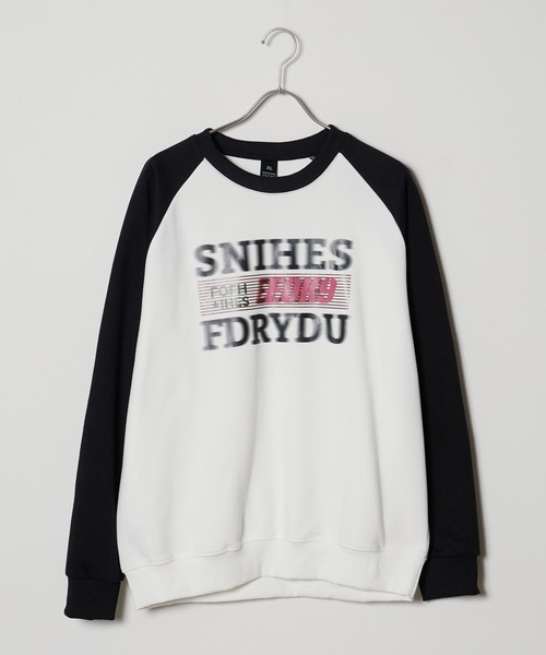 ROOPTOKYO（ループトウキョウ）の「▲COLOR SCHEME RAGLAN SWEAT/配色ラグランスウェット 古着風（スウェット・メンズ・ブルー/ブラウン/ブラック・L/XL/XXL）」の3枚目の写真