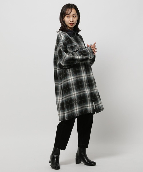 niko and...（ニコアンド）の「CPOチェックシャツワンピース（シャツワンピース・レディース・チャコール/レッド/アイボリー・FREE）」の21枚目の写真