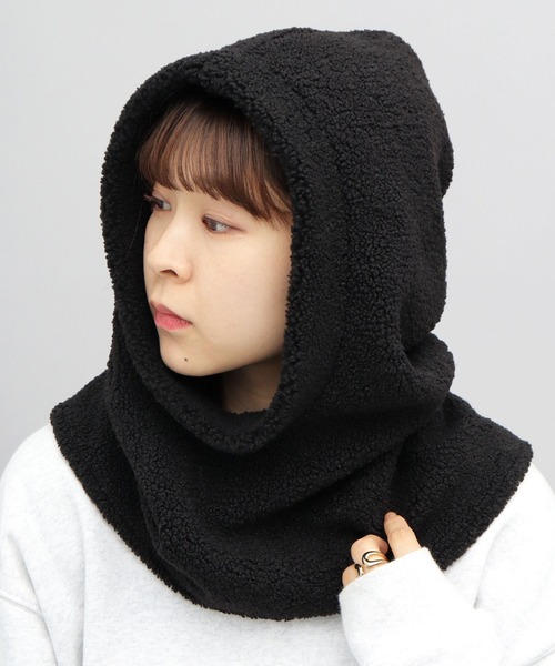 セール】A.M.S.別注 裏ボア プードルボア ビッグ フードウォーマー