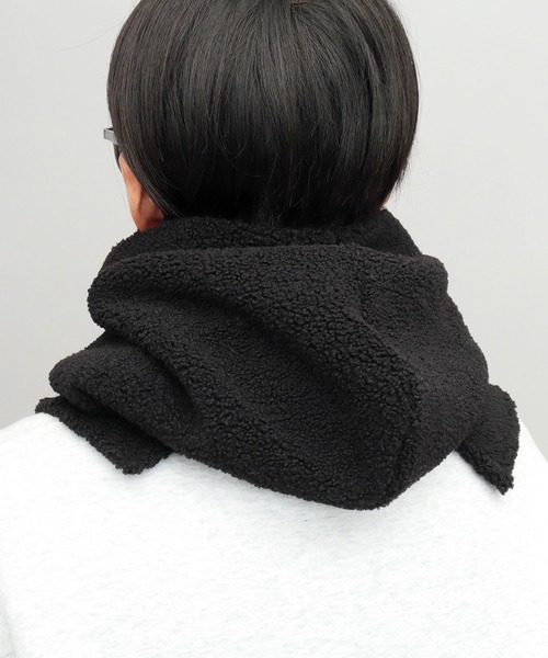 セール】A.M.S.別注 裏ボア プードルボア ビッグ フードウォーマー