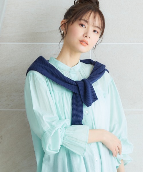 miclat（ミクラ）の「大きいサイズ　Vネックオーバーサイズニット　miclat（ニット/セーター・レディース・ネイビー/ライトピンク・4L/5L/3L/LL/L）」の13枚目の写真