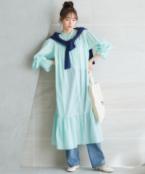 miclat（ミクラ）の「大きいサイズ　Vネックオーバーサイズニット　miclat（ニット/セーター・レディース・ネイビー/ライトピンク・4L/5L/3L/LL/L）」の20枚目の写真